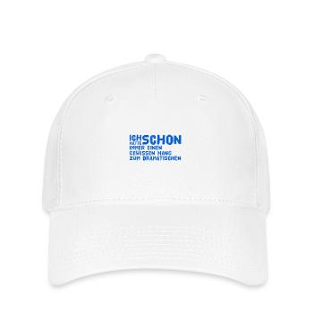 ich stehe auf Dramen - Flexfit Cap - Weiß - Vorne