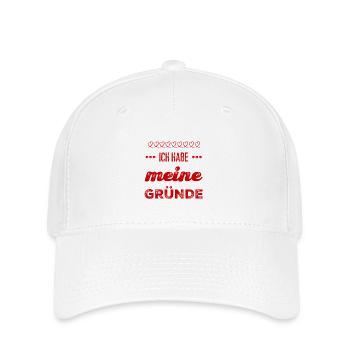 das sind meine Gründe - Flexfit Cap - Weiß - Vorne