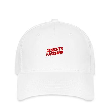 ich steh auf Gesichtsfasching - Flexfit Cap - Weiß - Vorne