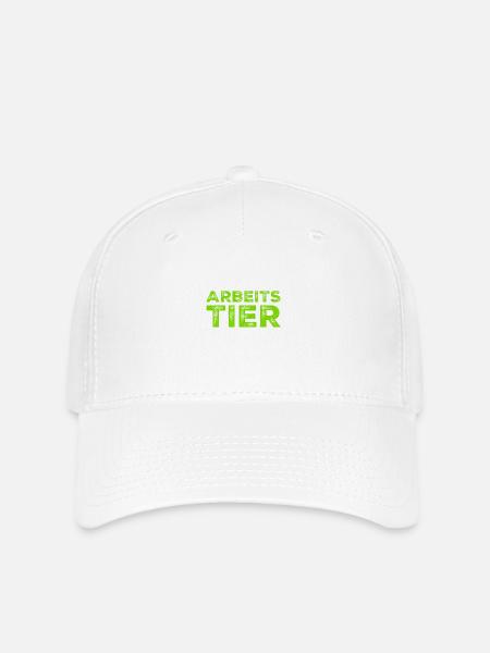 so sieht ein Arbeitstier aus - Flexfit Cap - Weiß