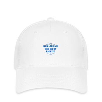 ohne mich - Flexfit Cap - Weiß - Vorne