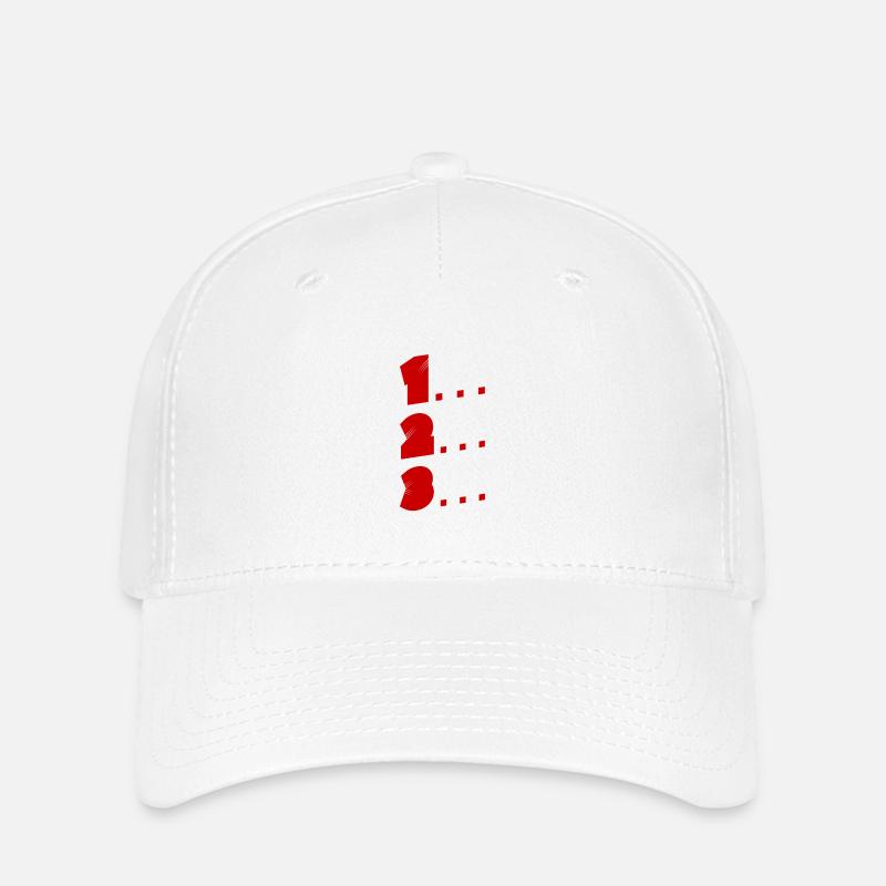 1, 2, 3 - Flexfit Cap - white