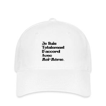 I totally agree with myself - Flexfit Cap - white - Front