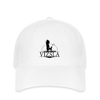 Vizsla Jagdhunde Jäger Jagd Hunde Hund Wilsigns - Flexfit Cap - Weiß - Vorne