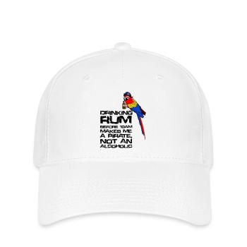 Drinking Rum - Flexfit Cap - Weiß - Vorne
