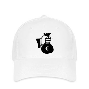 Dollar Argent Banque - Casquette Flexfit - blanc - Devant