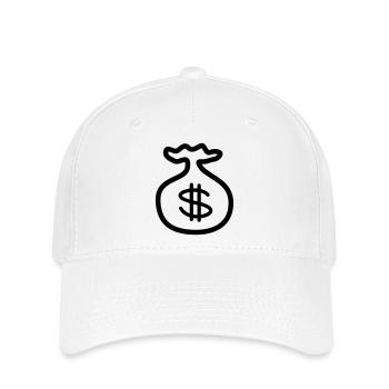 Dollar Argent Banque - Casquette Flexfit - blanc - Devant