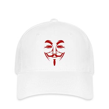 Guy Fawkes - Flexfit Cap - Weiß - Vorne