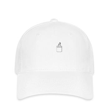 Funny Pocket Circle Game Gotcha You looked Prank - Flexfit Cap - Weiß - Vorne