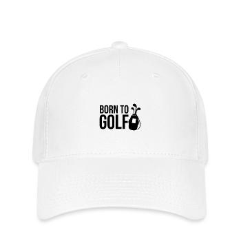 Golf Golf Golf Club Caddy Gift Chemise de golf - Casquette Flexfit - blanc - Devant