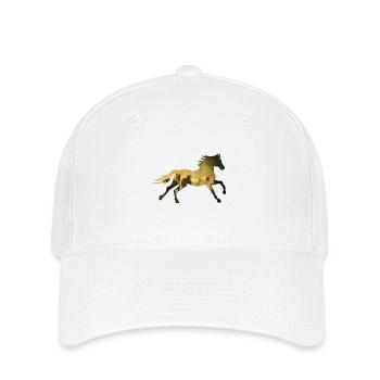 Silhouette de troupeau au galop - Casquette Flexfit - blanc - Devant
