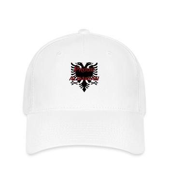 Albania Flag "Proud Albanian" - Flexfit Cap - white - Front