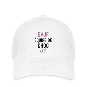 équipe de choc evjf - Casquette Flexfit - blanc - Devant