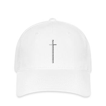 Polygone épée - Casquette Flexfit - blanc - Devant