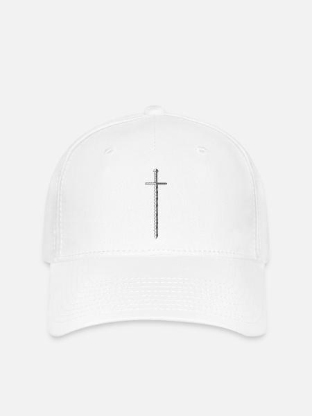 Polygon schwert - Flexfit Cap - Weiß