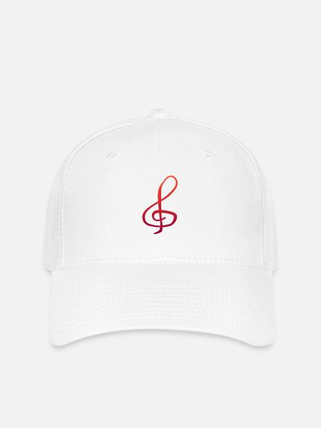Notenschlüssel - Flexfit Cap - Weiß