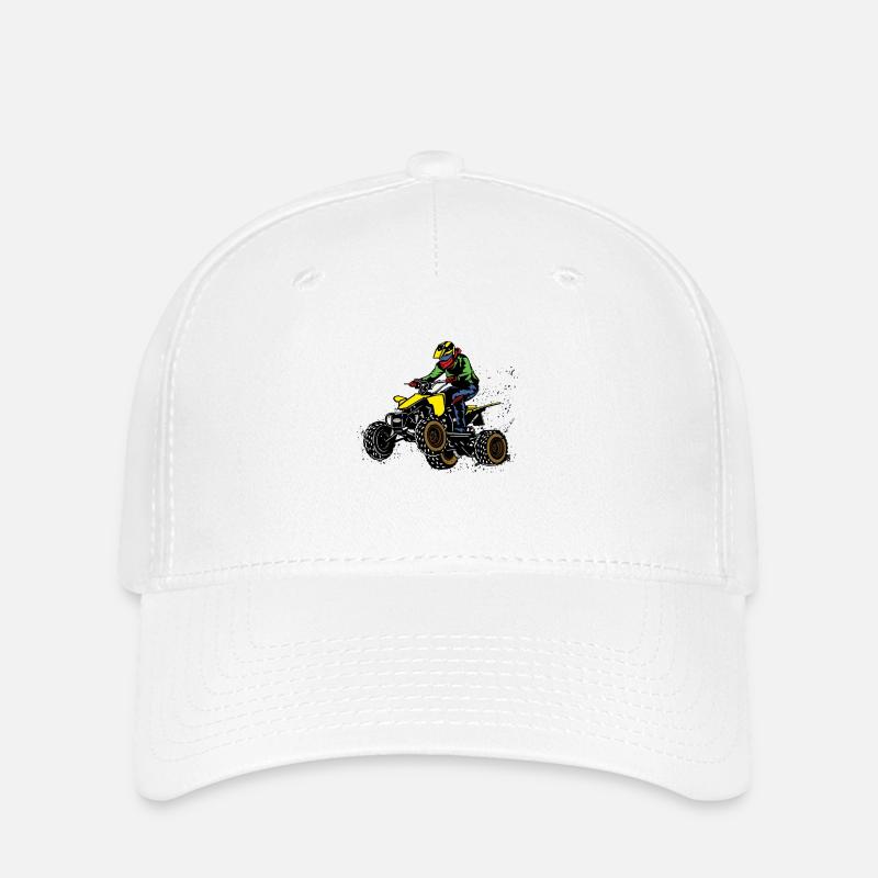 Quad Quadfahrer ATV - Flexfit Cap - Weiß