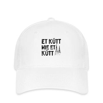 Köln Et Kütt Wie Et Kütt Kölner Grundgesetz Kölsch - Flexfit Cap - Weiß - Vorne
