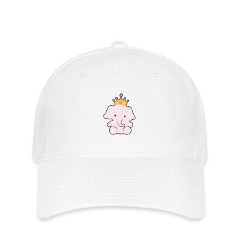 Baby Elefant, Elefanten kinder Shirt - Flexfit Cap - Weiß - Vorne