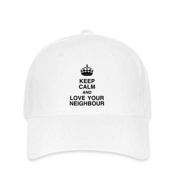 Nachbar / Nachbarschaft / Nachbarin / Haus - Flexfit Cap - Weiß - Vorne