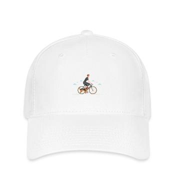 Jack Russell bike - Flexfit Cap - white - Front