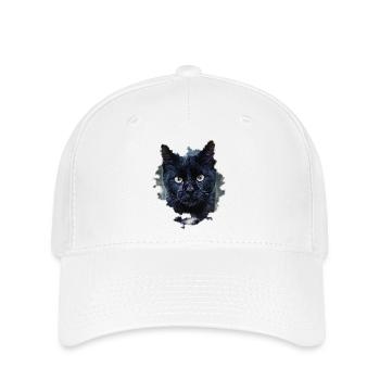 blackcat/ black cat - Flexfit Cap - white - Front
