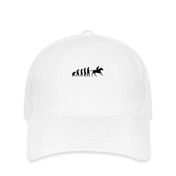 Pferde Reiten Evolution - Flexfit Cap - Weiß - Vorne