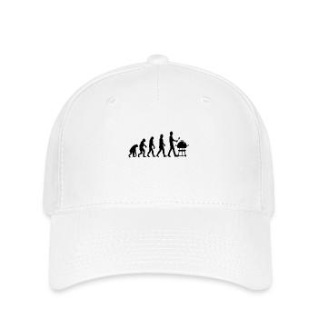 Grillen Evolution - Flexfit Cap - Weiß - Vorne