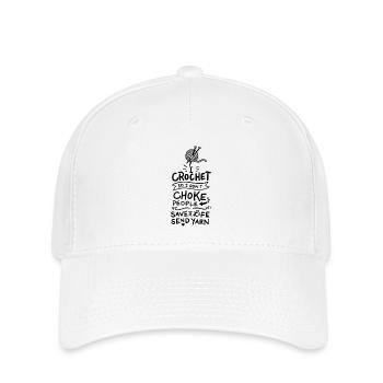Crochet De la laine de crochet - Casquette Flexfit - blanc - Devant