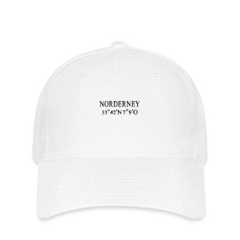 Norderney Coordinates Island - Flexfit Cap - white - Front