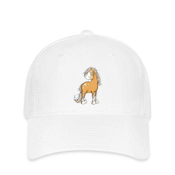 Happy Pferd I Pferdemotiv Fun - Flexfit Cap - Weiß - Vorne