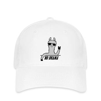 No Drama Lama - Flexfit Cap - white - Front