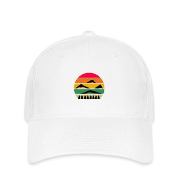 Berg Berge - Flexfit Cap - Weiß - Vorne