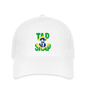 Tippen oder knipsen Sie brasilianisches Jiu Jitsu - Flexfit Cap - Weiß - Vorne