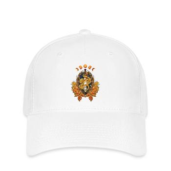 Superbe serpent avec épée - Casquette Flexfit - blanc - Devant