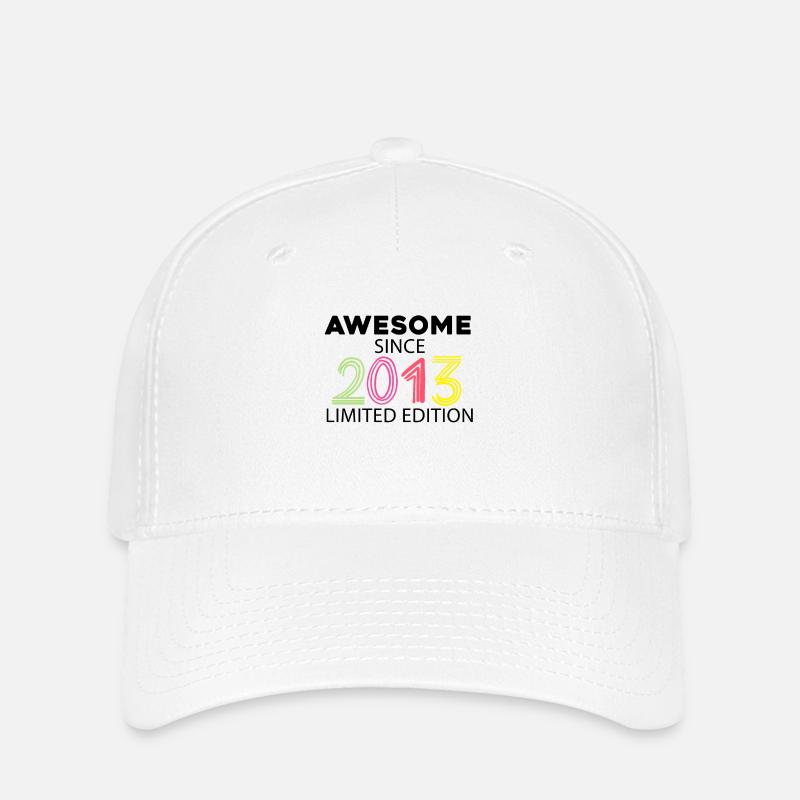 Fantastisch seit 2013 - Jahrgang 2013 - Flexfit Cap - Weiß