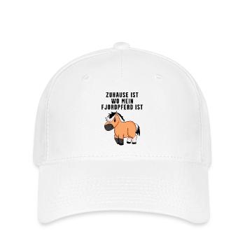 Norwegisches Fjordpferd Pferd Hauspferd Pferde - Flexfit Cap - Weiß - Vorne