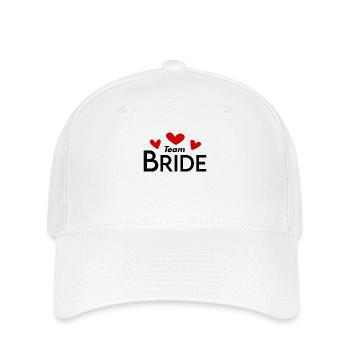 Team Braut Hochzeitsfeier - Flexfit Cap - Weiß - Vorne