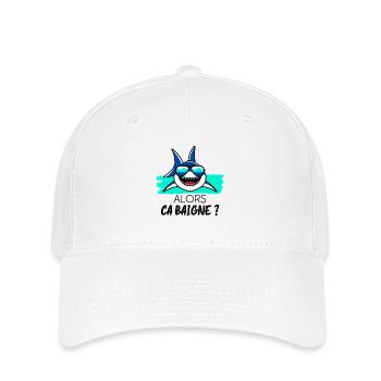 Alors ça Baigne ? - Casquette Flexfit - blanc - Devant