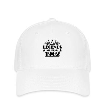 1962 - Jahrgang 1962 - Flexfit Cap - Weiß - Vorne