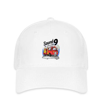 9 ans Jeune voiture de pompiers - Casquette Flexfit - blanc - Devant
