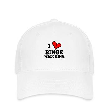 J’adore regarder en rafale - Casquette Flexfit - blanc - Devant