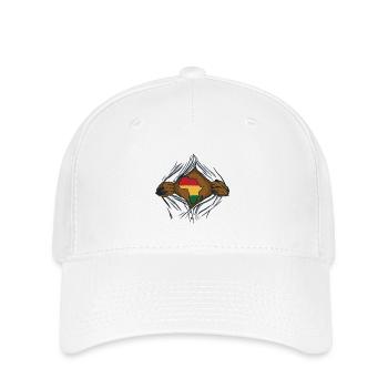 Africa in the Heart – Breast Design - Flexfit Cap - white - Front