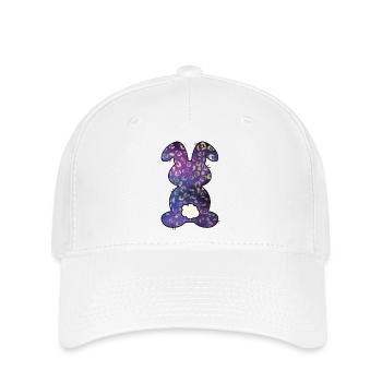 Leopardenmuster Kaninchen Osterhase - Flexfit Cap - Weiß - Vorne