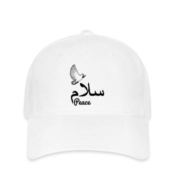 Arabischer Frieden mit Taubenfrieden - Flexfit Cap - Weiß - Vorne