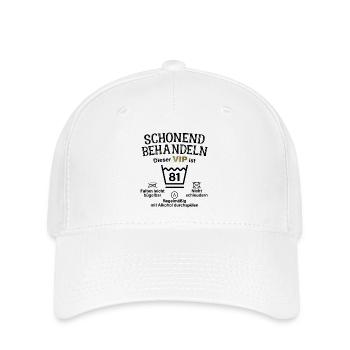 81. Geburtstag Schonend Behandeln 81 VIP ist 81 - Flexfit Cap - Weiß - Vorne