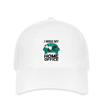 Bureau à domicile Miss Humour Drôle - Casquette Flexfit - blanc - Devant