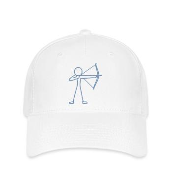 Archer à l’arc à l’arc à l’arc - Casquette Flexfit - blanc - Devant