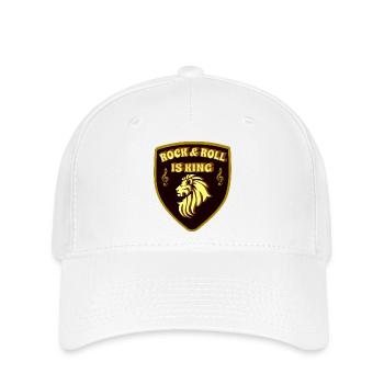 Rock & Roll is King King of Rock and Roll - Flexfit Cap - white - Front