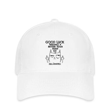 Jobwechsel Neuer Job Abschied Abschiedsgeschenk - Flexfit Cap - Weiß - Vorne